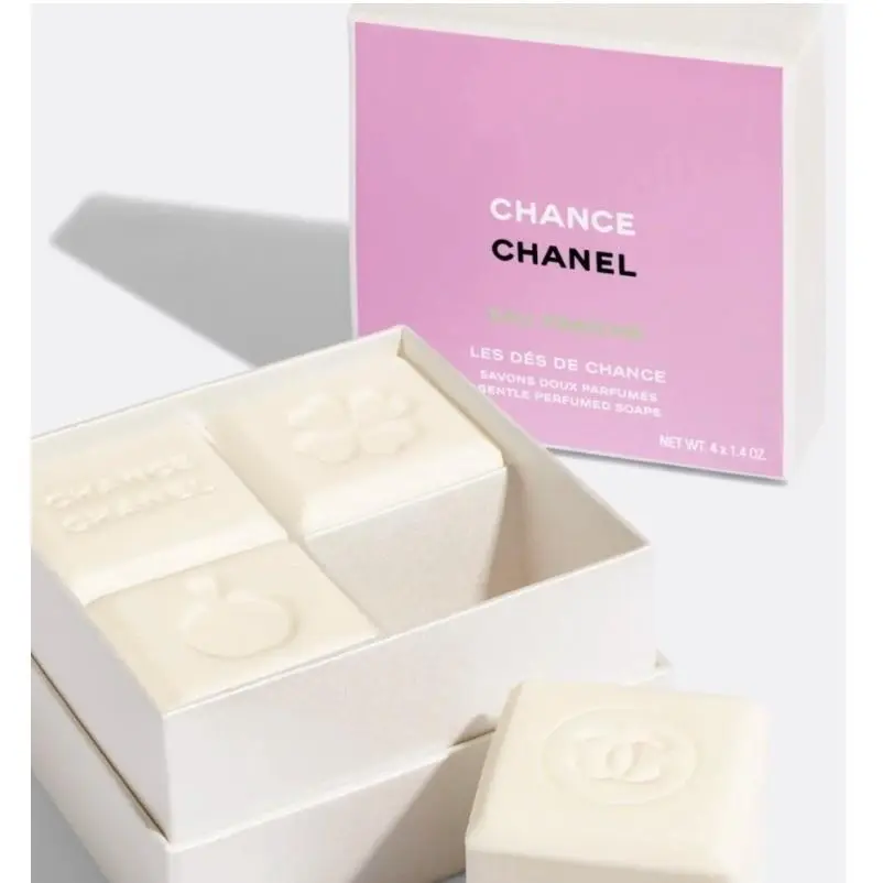 Chanel Chance Eau Fraiche Les Des De Chance Soap Set 4x40g Women`s