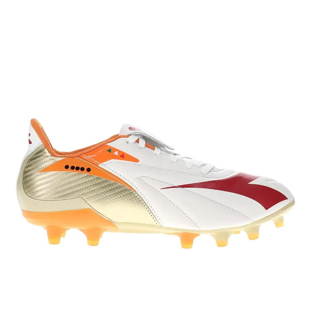 Diadora Maximus Elite Ita T Slx Soccer Cleats Mens Gold White Sneakers Athletic