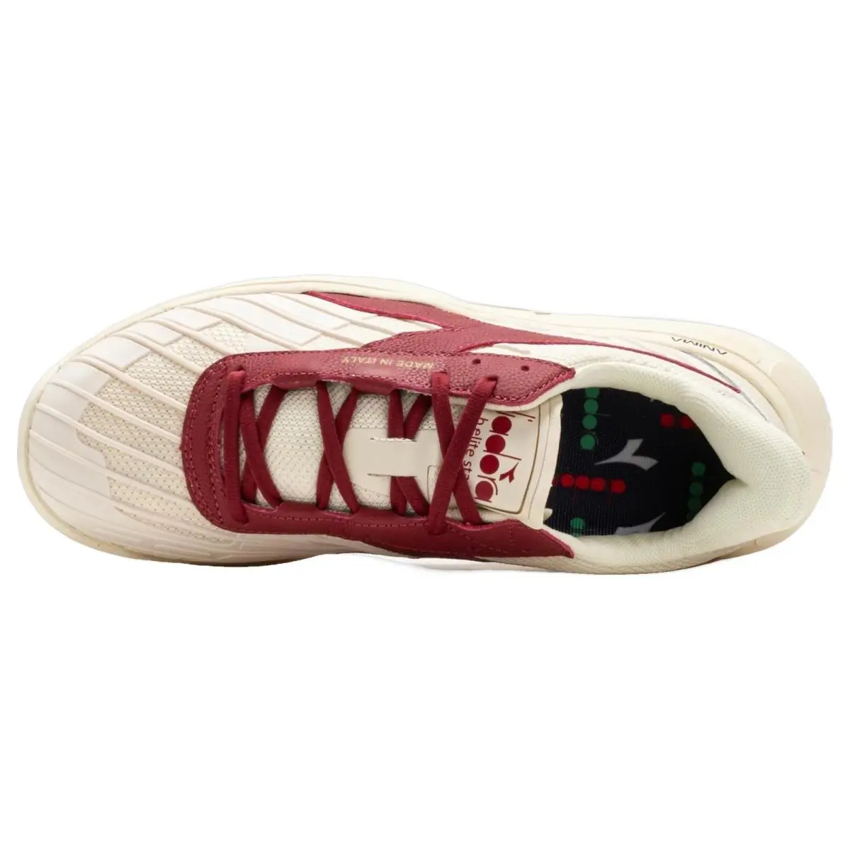 Diadora shoes - Diadora B Elite Star - Elite Star - 181500-C7114 - Whisper White/Garnet 8