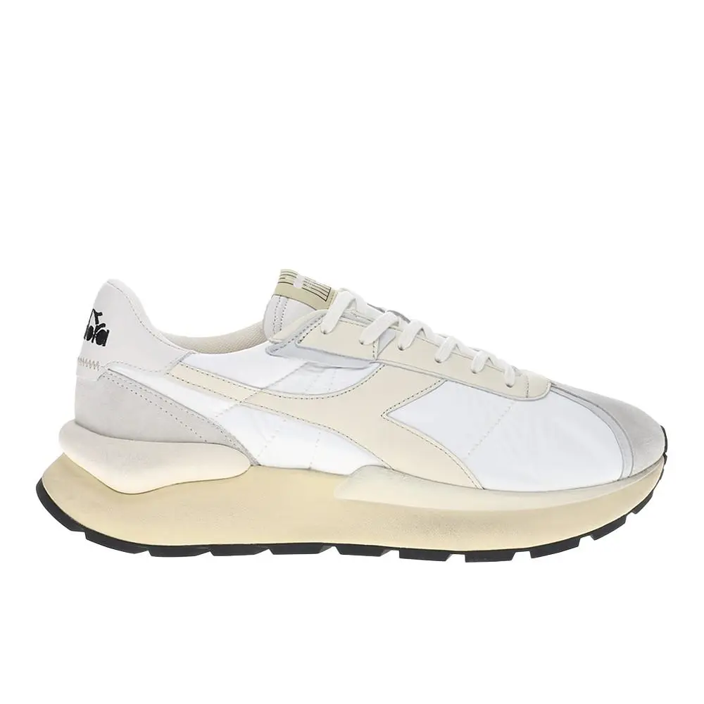 Diadora Mercury Elite Lace Up Mens White Sneakers Casual Shoes 180469-D0296