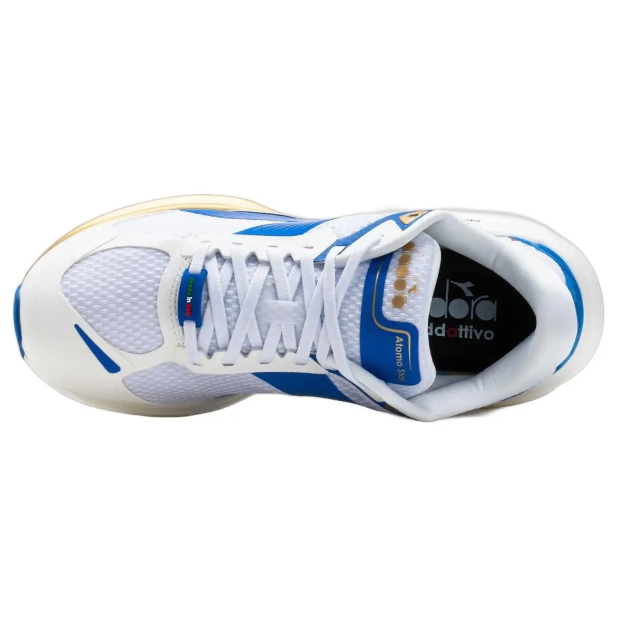 Diadora shoes - Diadora Atomo Star - Atomo Star - 181473-C0497 - White/Royal Blue/Gold 1