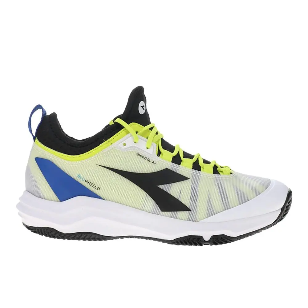 Diadora shoes - diadora Speed Blushield Fly 4 Plus Clay Tennis - 179509-D0622 - White, Yellow 4