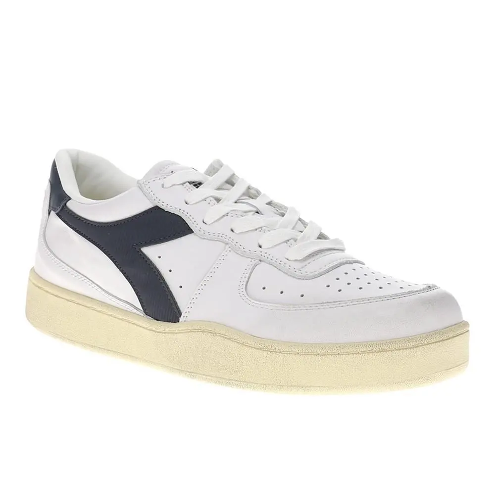Diadora shoes - diadora Mi Basket Low Used Lace Up - 181233-C4656 - White 0