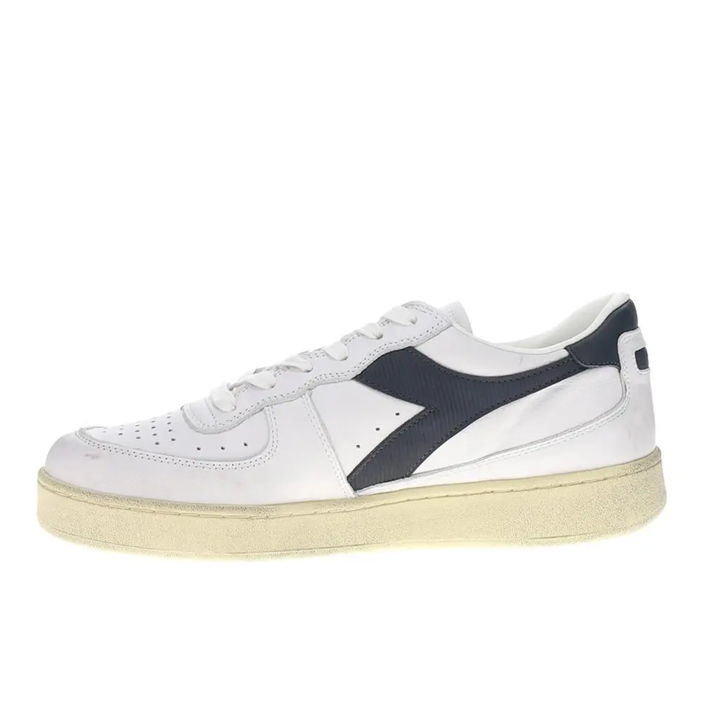 Diadora shoes - diadora Mi Basket Low Used Lace Up - 181233-C4656 - White 6