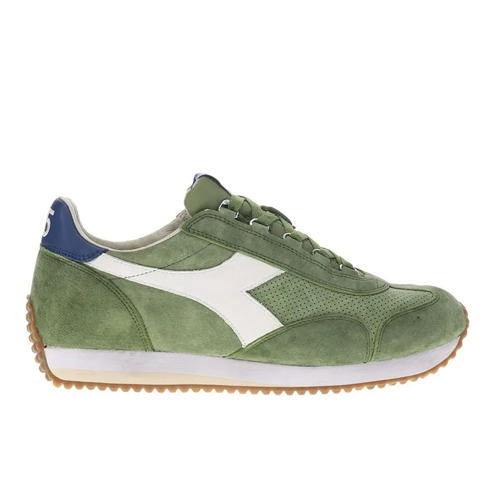 Diadora Equipe Suede Sw Lace Up Mens Green Sneakers Casual Shoes 181235-70401