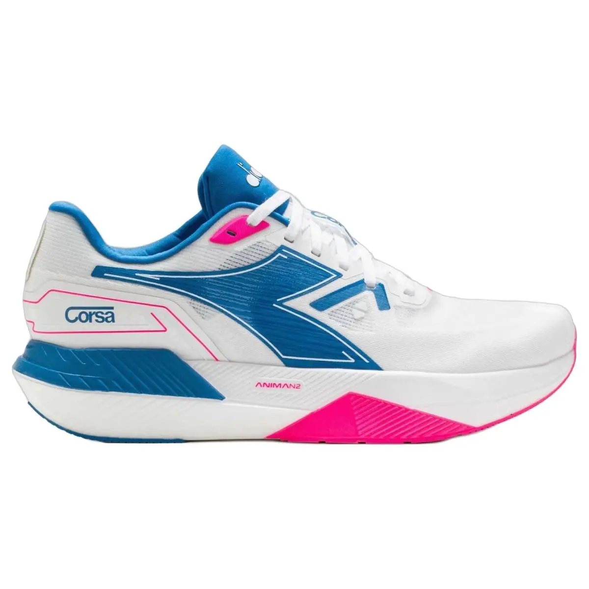 Diadora shoes - Diadora Corsa - Corsa - 183760D1464 - Lucent White/Mediterranean/Pink Fluorescent 6