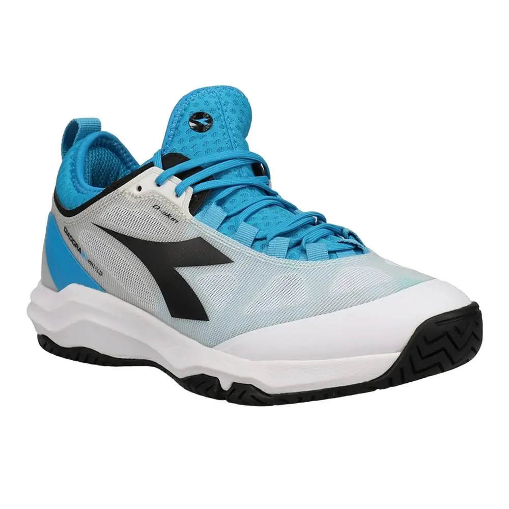 Diadora shoes - diadora Speed Blushield Fly 3 Plus Ag Tennis - 176949-C9811 - Black, Blue, White 0