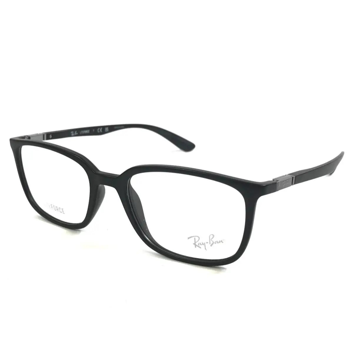 Ray-ban Eyeglasses Frames RB7208 5204 Liteforce Matte Black Rectangle 52-18-145 by Ray-Ban