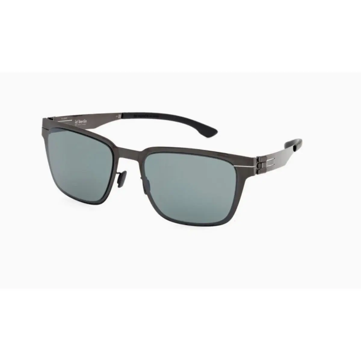 ic Berlin Ic0018 Tanner Sunglasses Col. Gunmetal- Green Polarized Size 46 by ic! berlin
