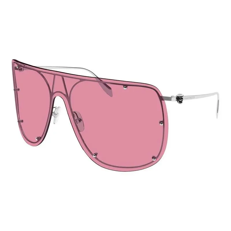 Alexander Mcqueen AM0313S Sunglasses Sun Glasses 003 99mm Women Silver by Alexander McQueen