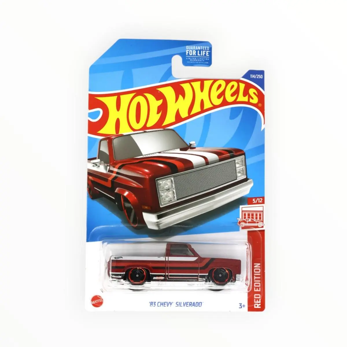 Hot Wheels `83 Chevy Silverado 114/250 - Red Edition - 2022 Mainline A