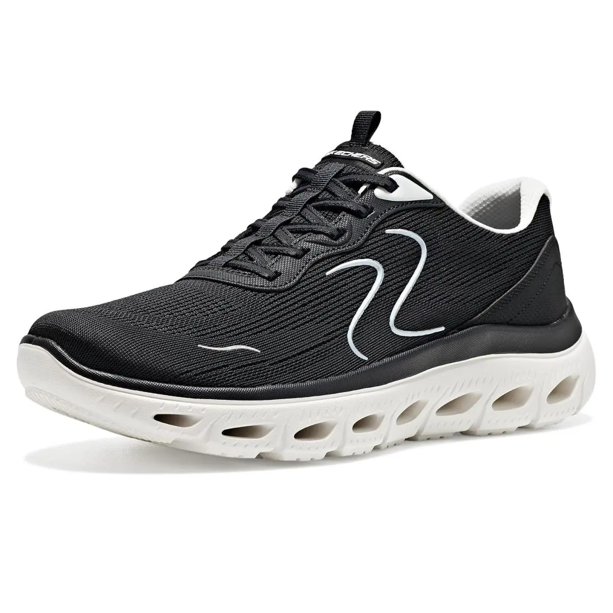 Skechers shoes - Black White 6