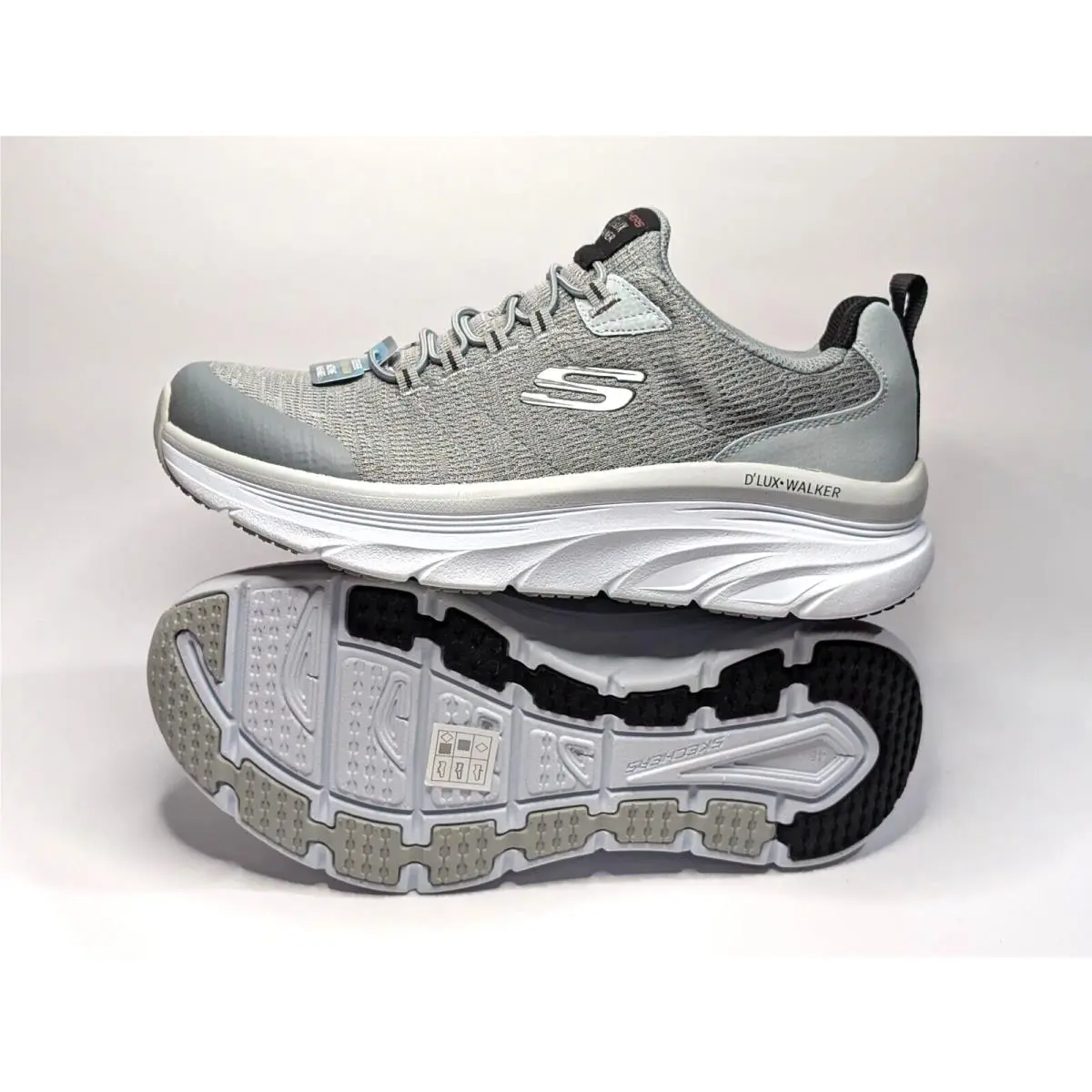 Skechers shoes - Skechers D`Lux Walker Pensive - Walker Pensive - 232045WW 232045WW/GYBK - Grey/Black 12