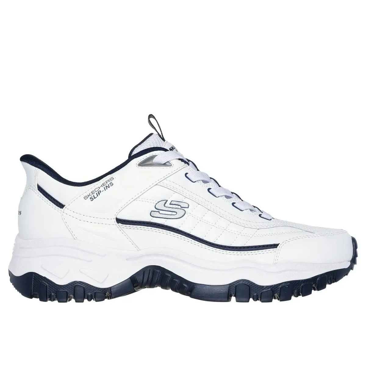Skechers shoes - WHITE/NAVY 4