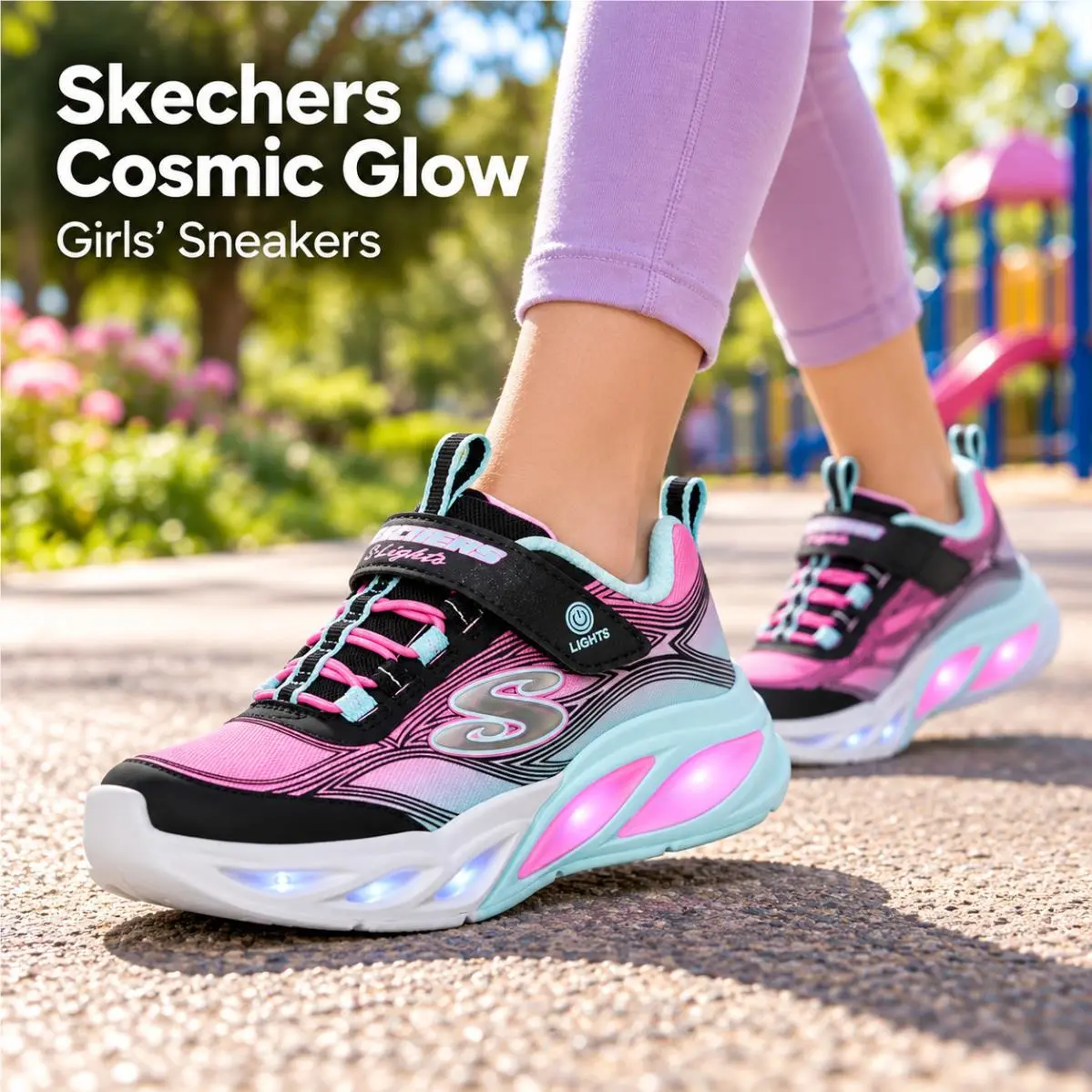 Skechers shoes - Black/Pink 1