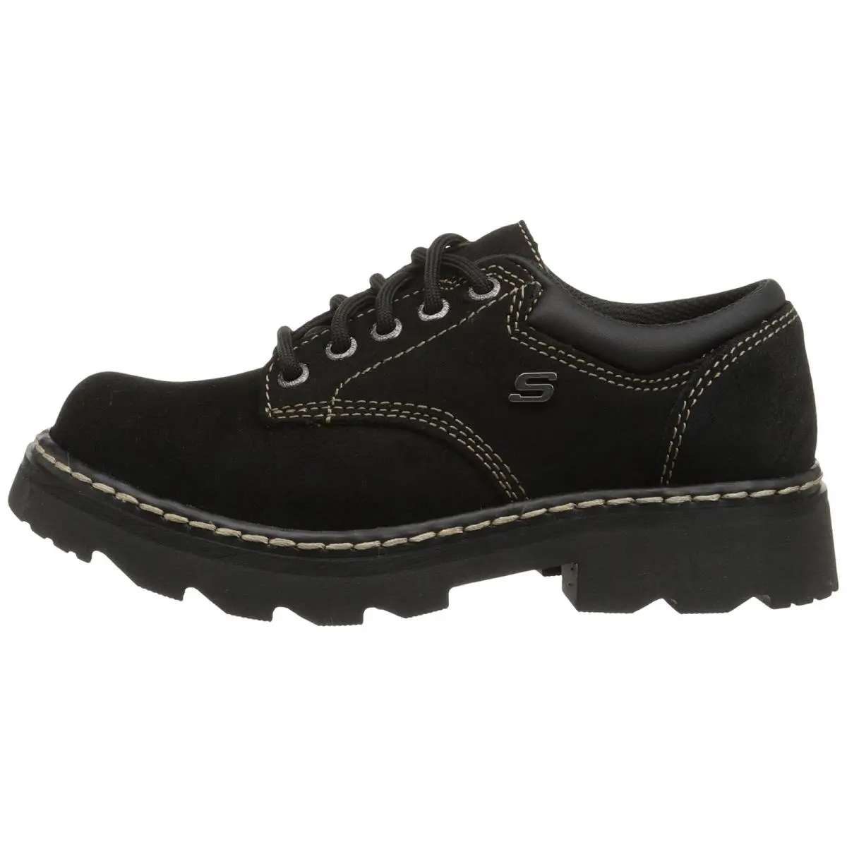 Skechers shoes - Black Scuff Resistant Leather 2