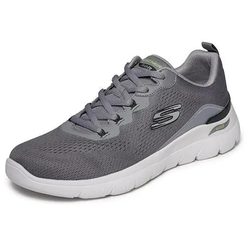 Skechers shoes - CHARCOAL/LIME 8