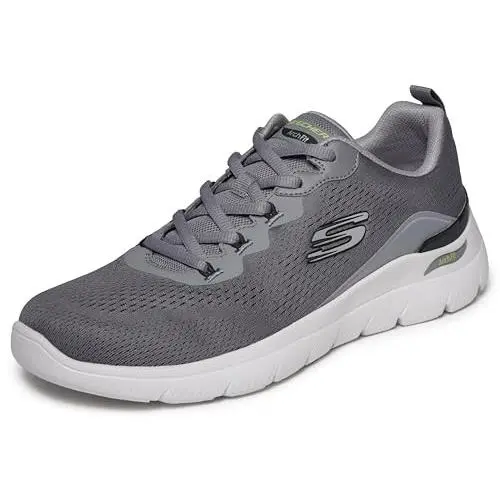 Skechers shoes - CHARCOAL/LIME 6