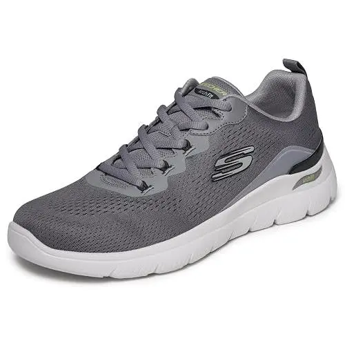 Skechers shoes - CHARCOAL/LIME 14