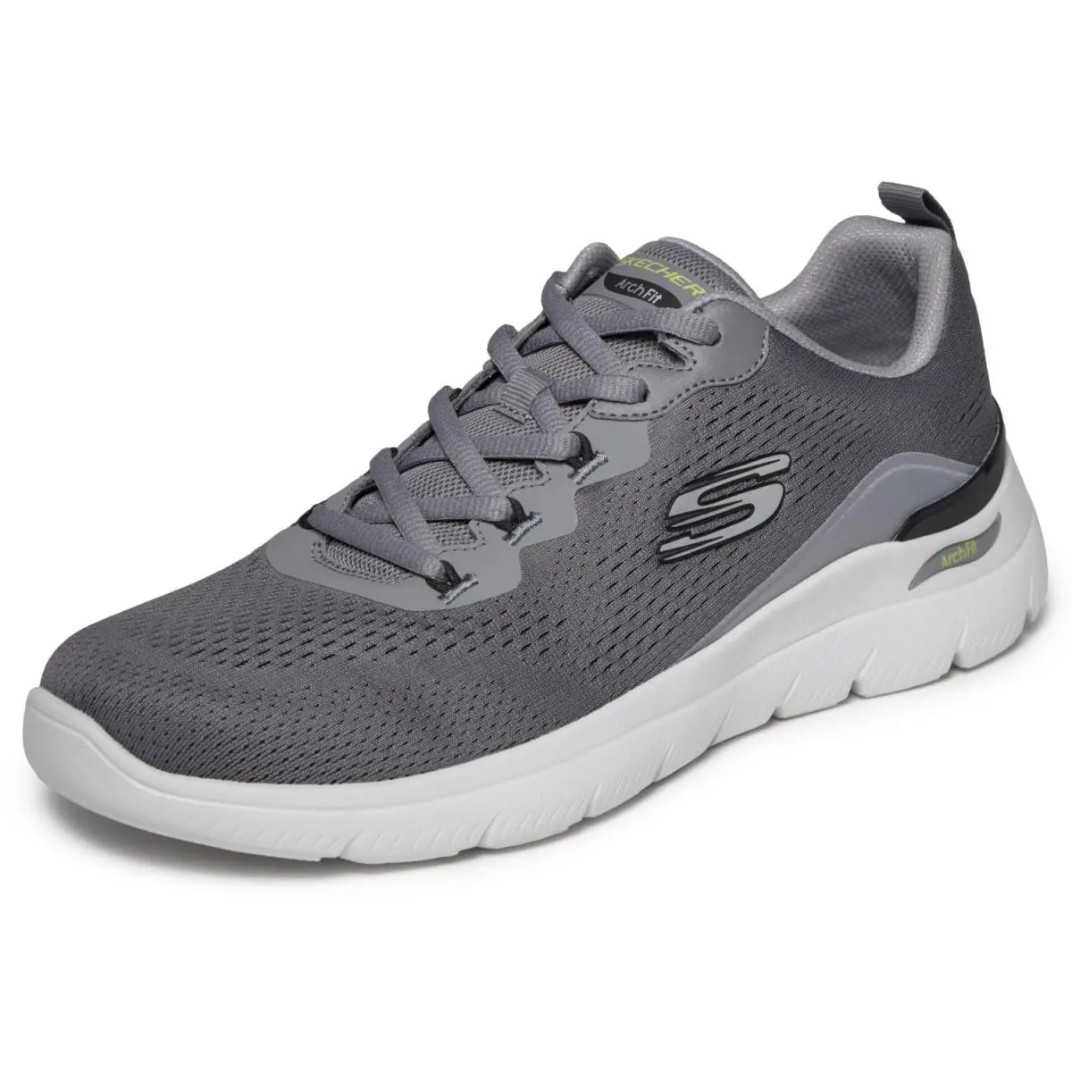 Skechers shoes - CHARCOAL/LIME 15