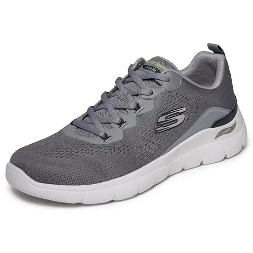 Skechers shoes - CHARCOAL/LIME 19