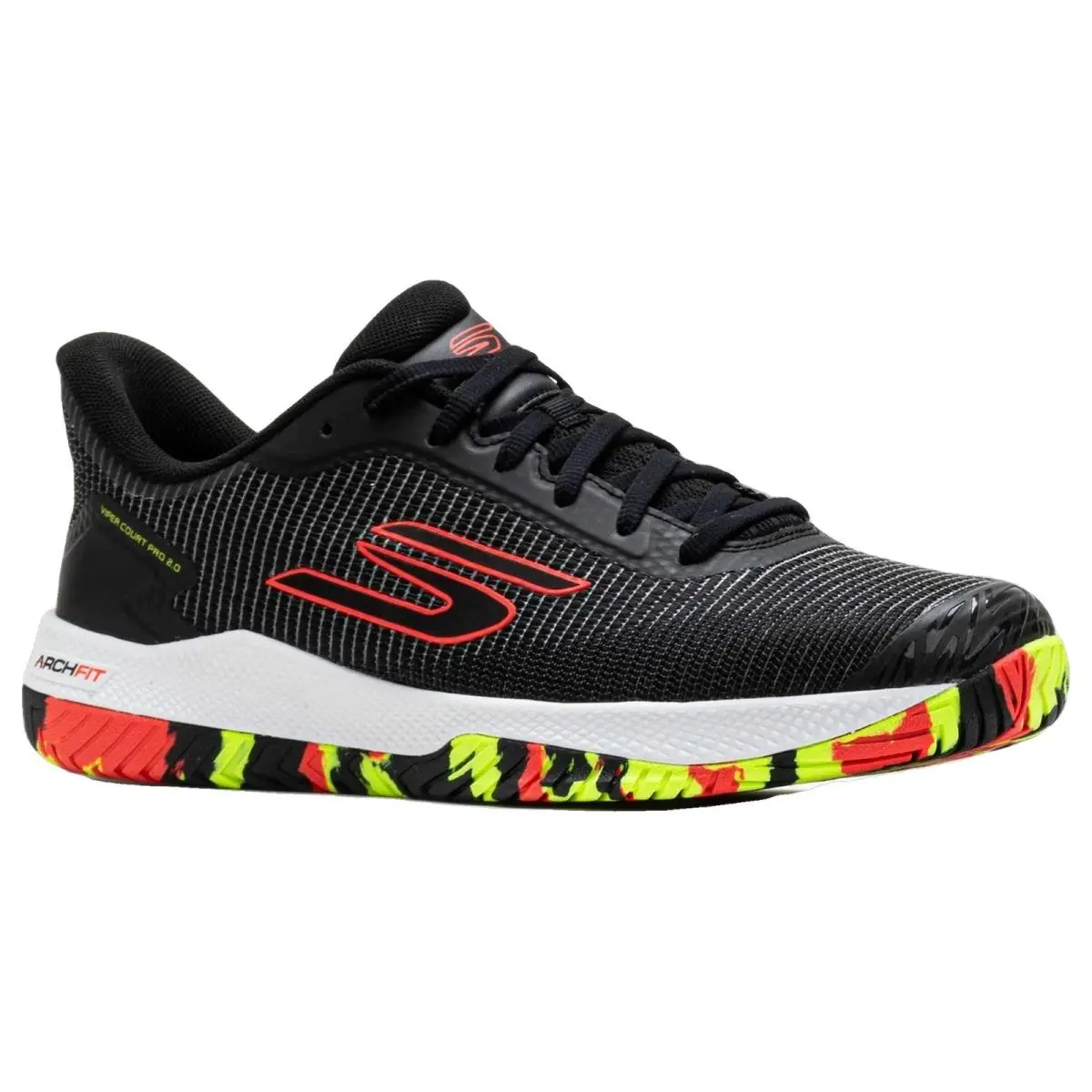 Skechers shoes - Skechers Viper Court Pro 2 0 - 246109-BKMT - Black/Multi 10