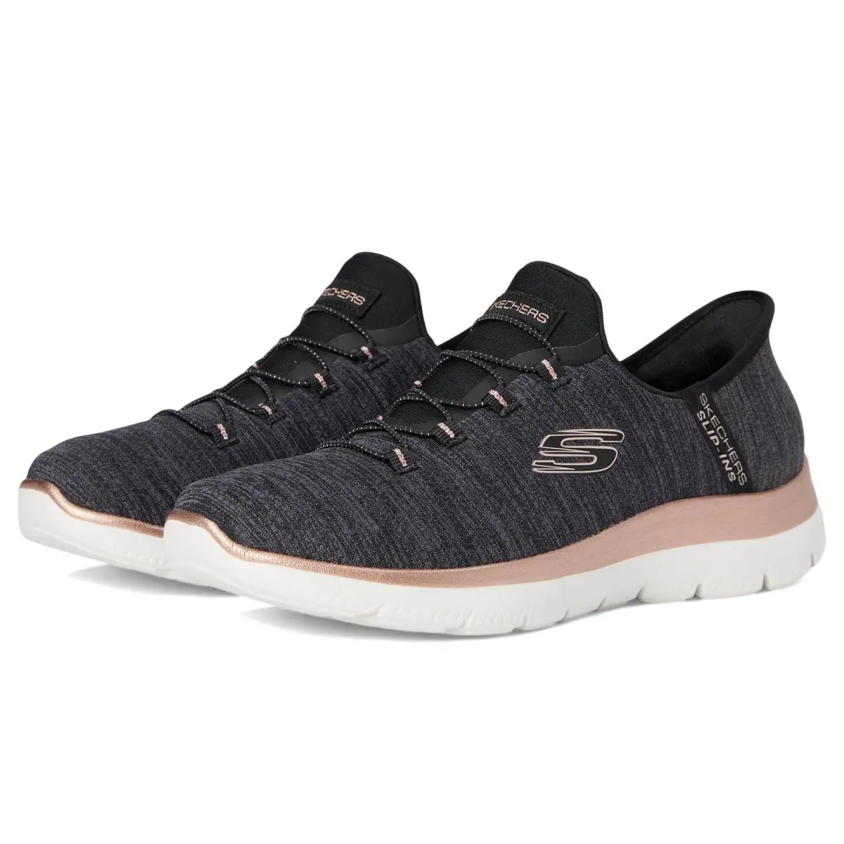 Skechers shoes - 150277 - 150277BKRG - black/rose gold 6