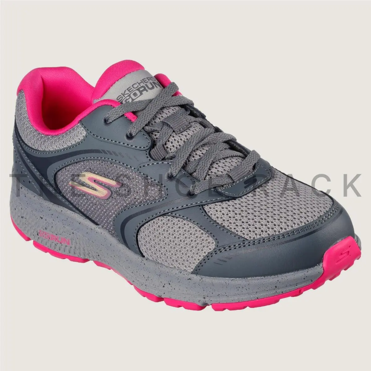 Skechers shoes - Skechers GO RUN Consistent - Vivid Horizon - 128285-GYPK - Gray 5