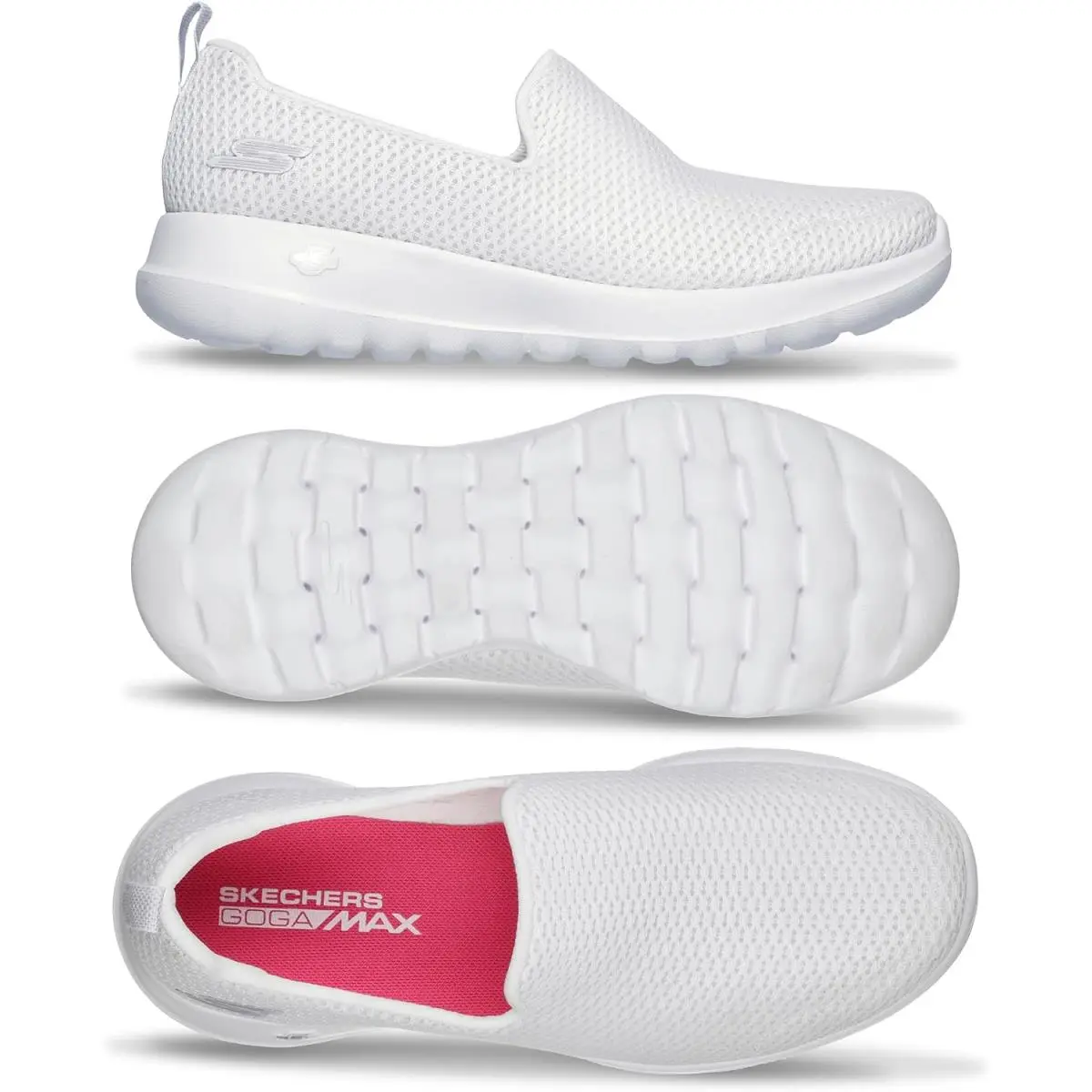 Skechers shoes - Go Walk Joy Slip-on Sneaker - Multicolor, (Manufacturer): Black/White (UPC: 191665179016) 6