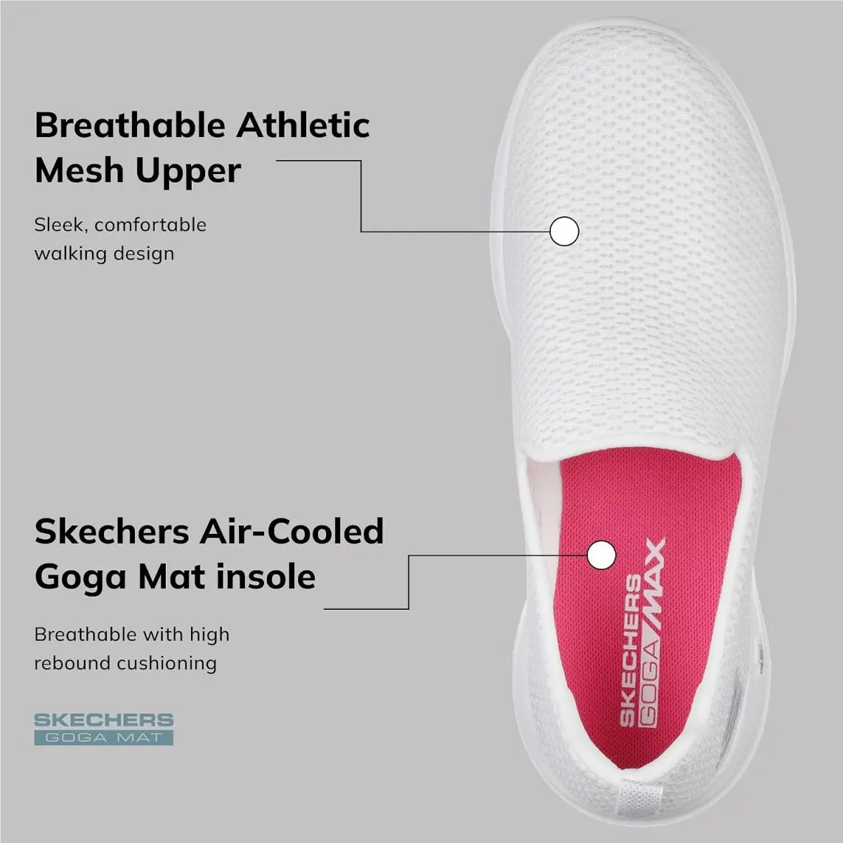 Skechers shoes - Go Walk Joy Slip-on Sneaker - Multicolor, (Manufacturer): Black/White (UPC: 191665179016) 4