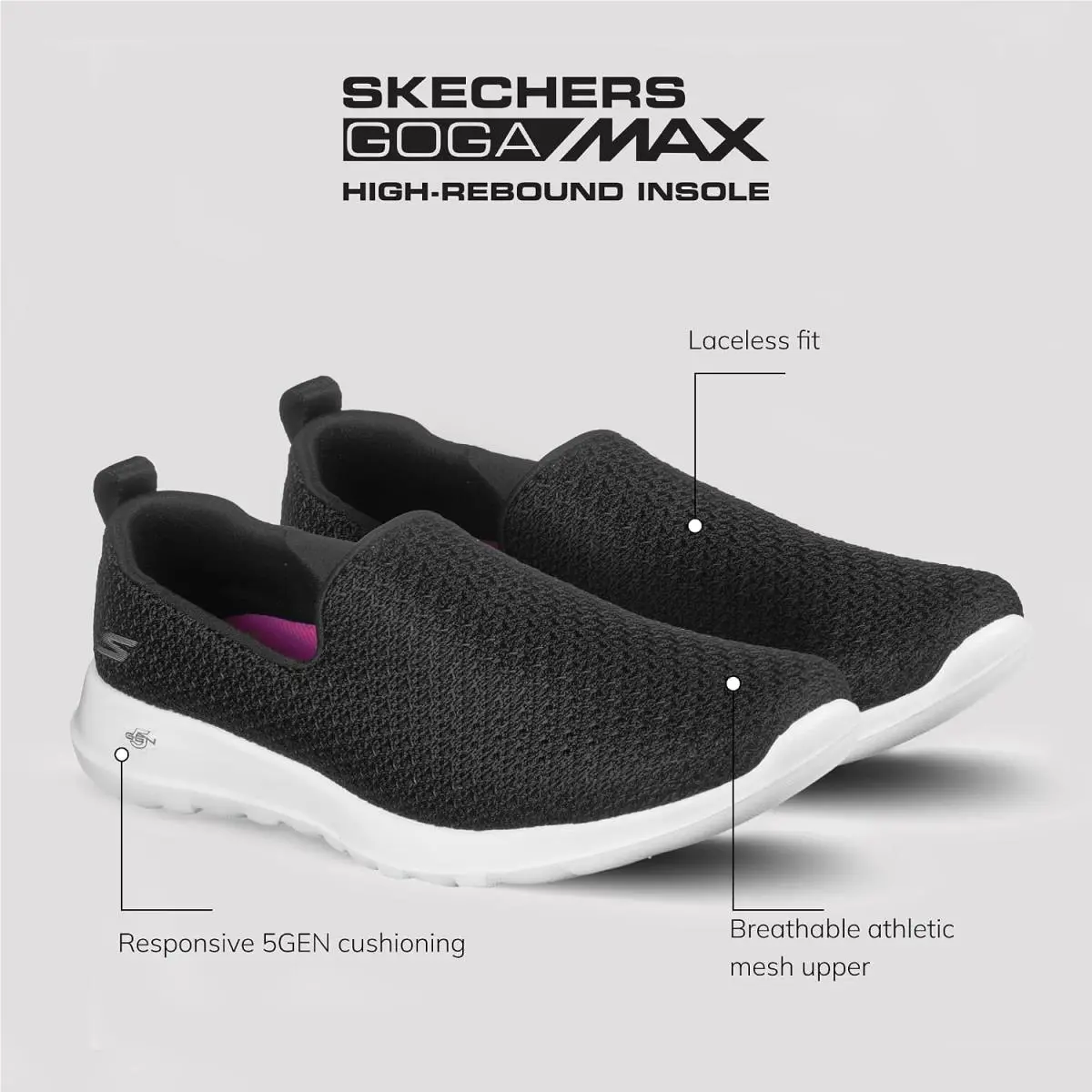 Skechers shoes - Go Walk Joy Slip-on Sneaker - Multicolor, (Manufacturer): Black/White (UPC: 191665179016) 21