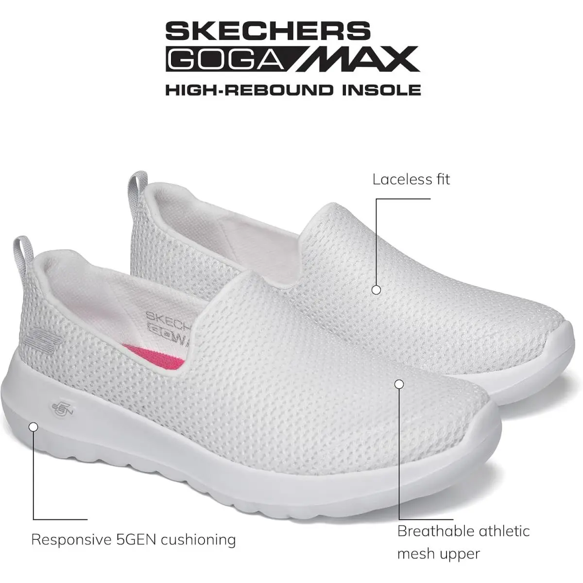 Skechers shoes - Go Walk Joy Slip-on Sneaker - Multicolor, (Manufacturer): Black/White (UPC: 191665179016) 13