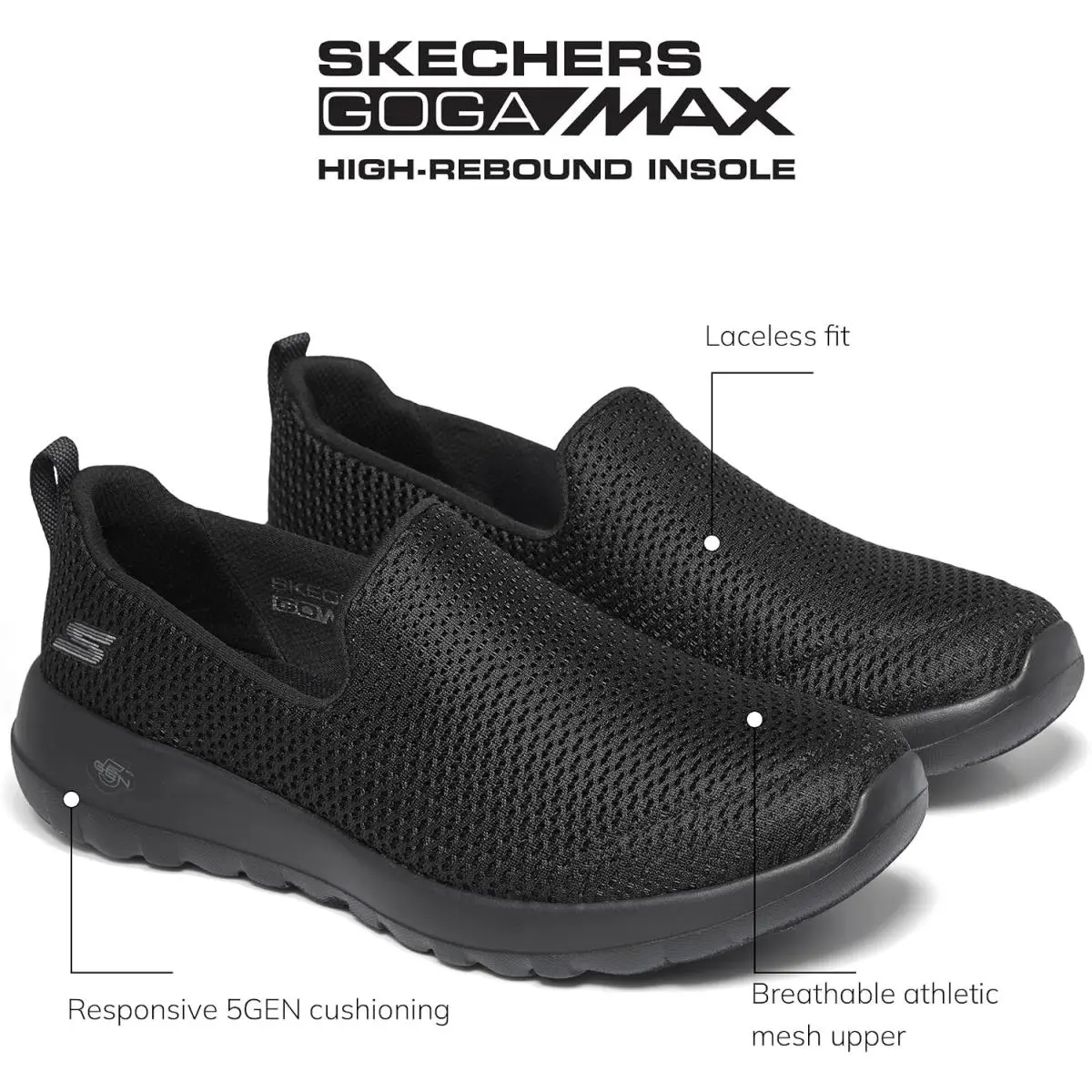 Skechers shoes - Go Walk Joy Slip-on Sneaker - Multicolor, (Manufacturer): Black/White (UPC: 191665179016) 26