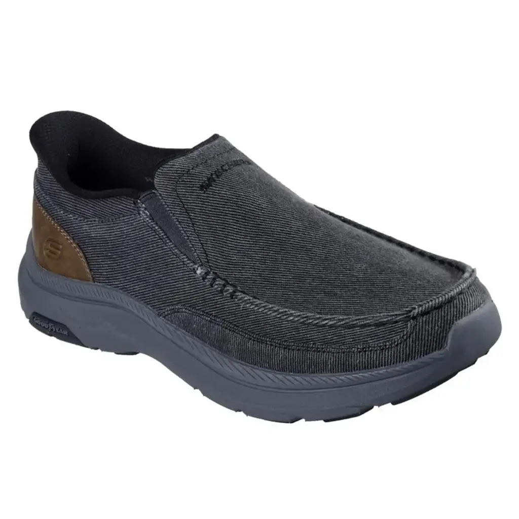 Skechers shoes - Slip-Ins Pollard Rohan Canvas Slip-Resistant - Black 2