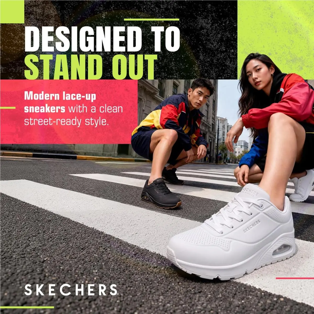 Skechers shoes - Uno Stand on Air Sneaker - Multicolor, (Manufacturer): White (UPC: 191665119210) 50