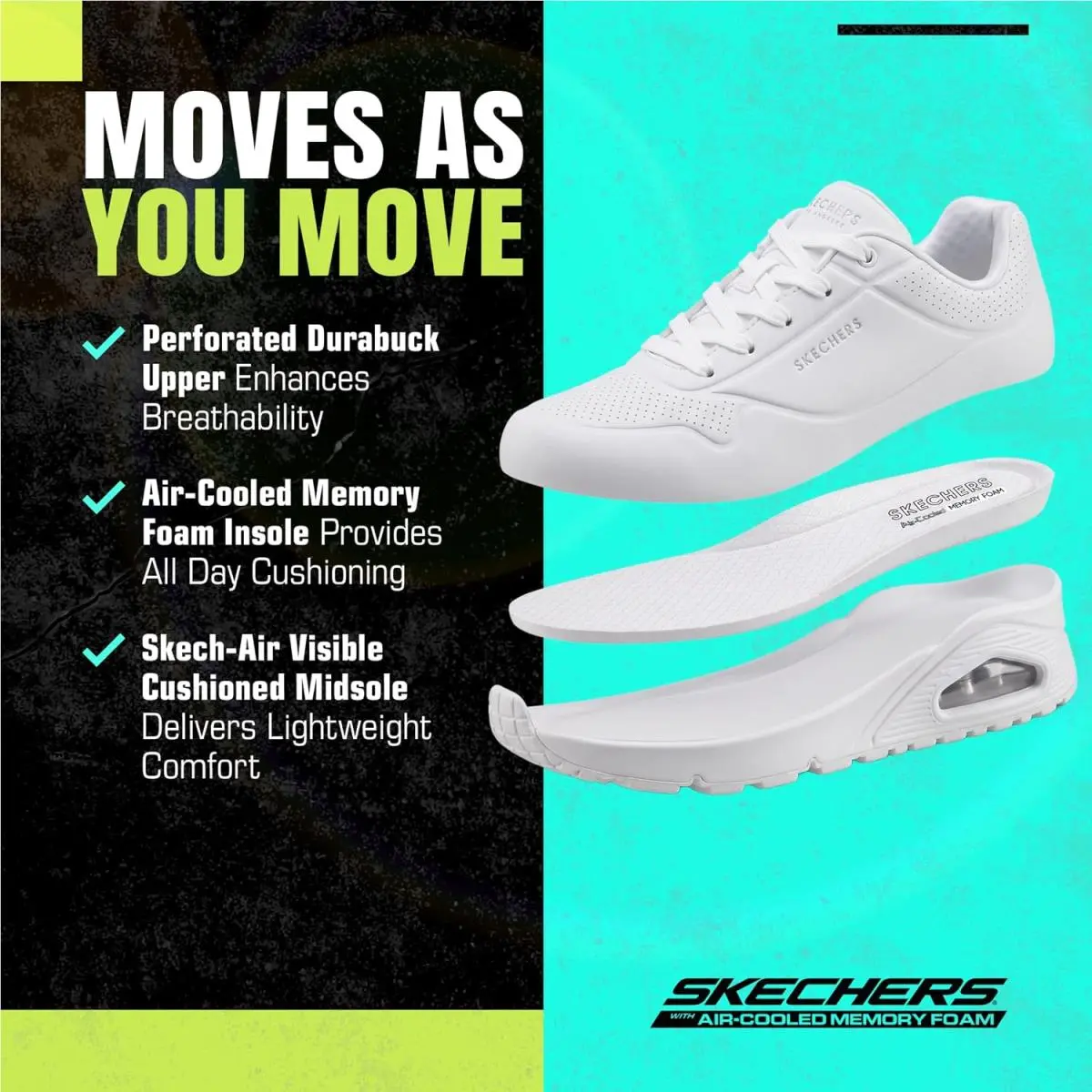 Skechers shoes - Uno Stand on Air Sneaker - Multicolor, (Manufacturer): White (UPC: 191665119210) 52
