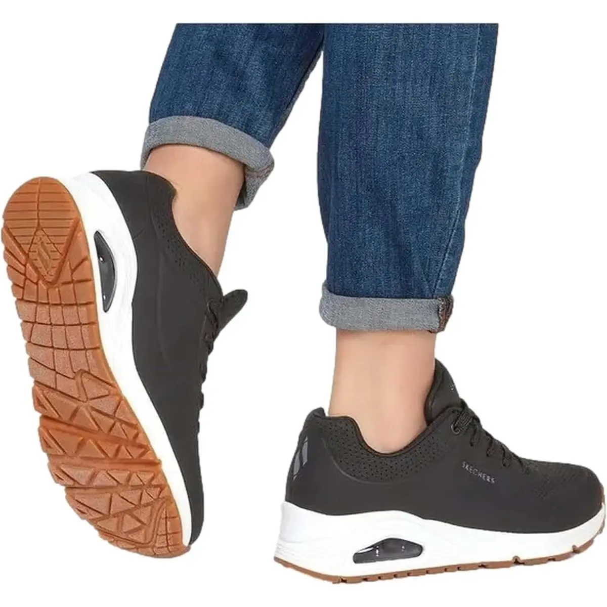 Skechers shoes - Uno Stand on Air Sneaker - Multicolor, (Manufacturer): White (UPC: 191665119210) 11