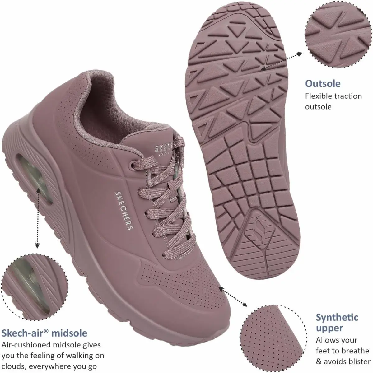 Skechers shoes - Uno Stand on Air Sneaker - Multicolor, (Manufacturer): White (UPC: 191665119210) 25
