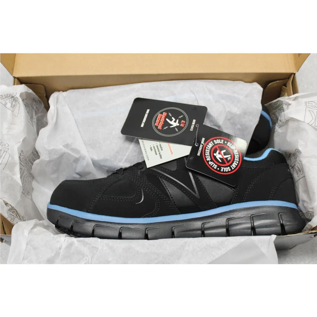 Skechers shoes - Work - Work - 76553-BKBL - Black (UPC: 888222163778) 0