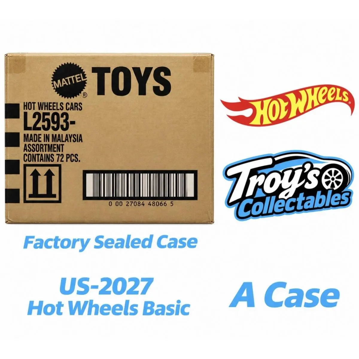 Hot Wheels Basic 2027 A Case 72 Pcs Case In Hand