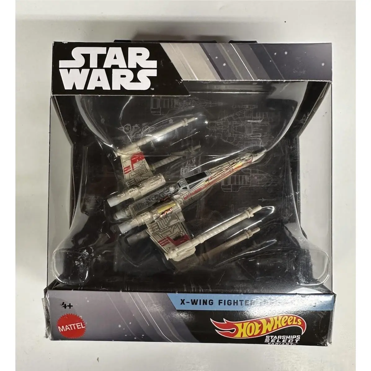Hot Wheels Star Wars Starships Select X-wing Fighter Red Three - Chase
