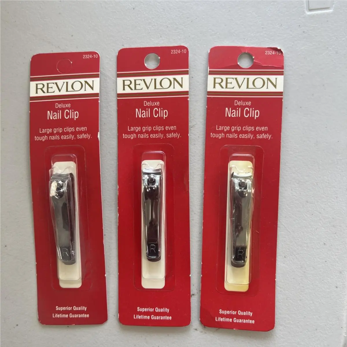 3 Pcs  Nail Clip 2324-10 Rare 90s Made In Korea by Revlon