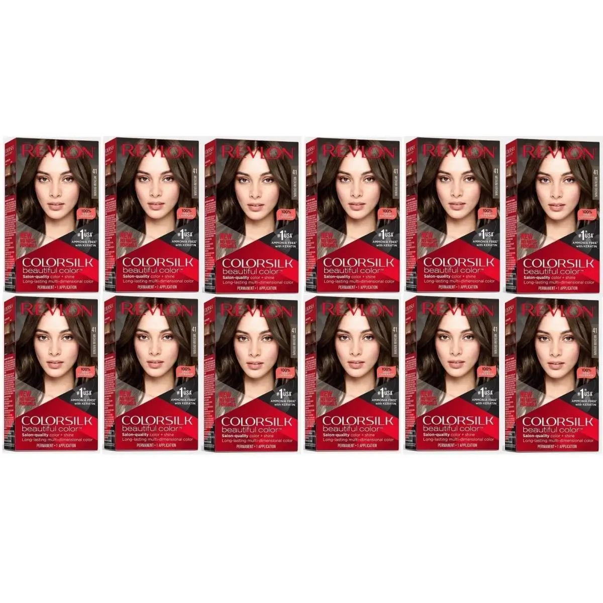 - Colorsilk - 41 Medium Brown - Pack of 12 by Revlon