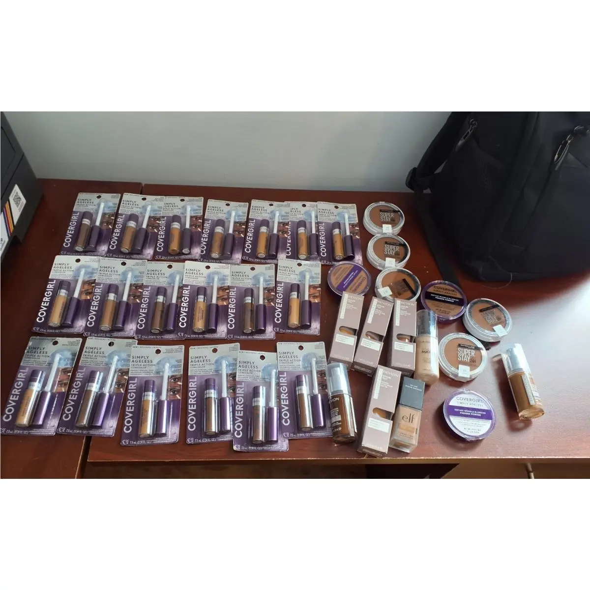 90 Pc Mixed Makeup Lot – Covergirl E.l.f.  L.a. Colors Cosmetic Bundle by Revlon