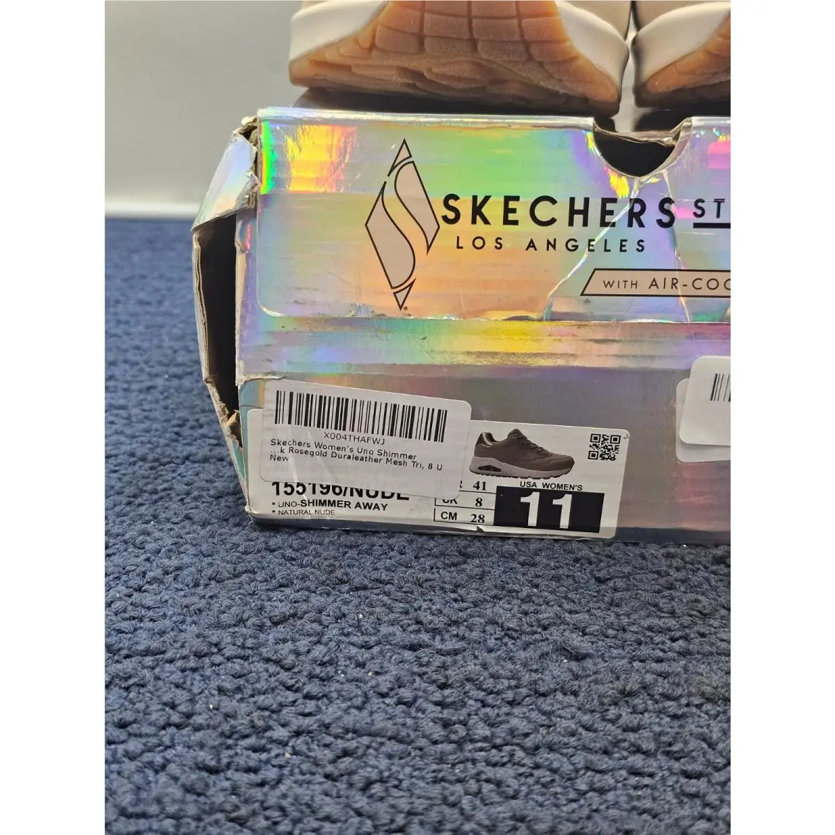 Skechers shoes - Uno - Shimmer Away - Uno Shimmer Away - 155196 NUDE - Natural Nude 0