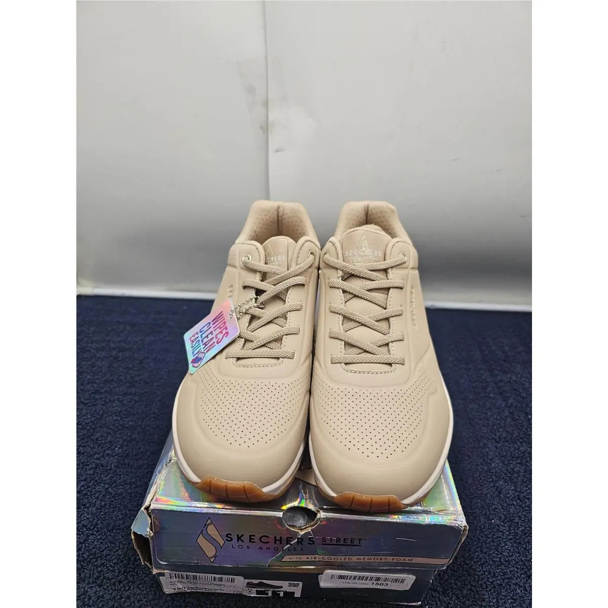Skechers shoes - Uno - Shimmer Away - Uno Shimmer Away - 155196 NUDE - Natural Nude 1