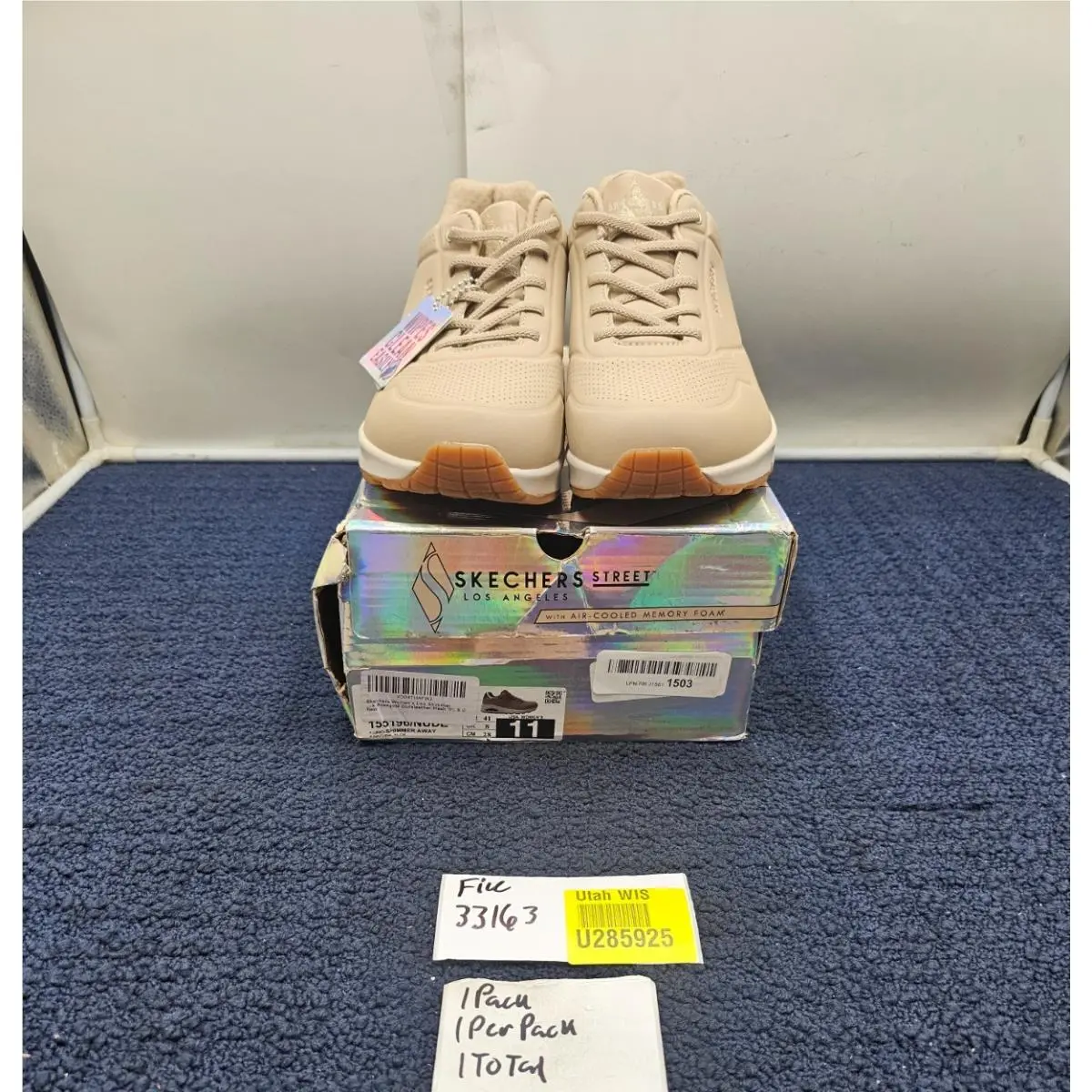 Skechers shoes - Uno - Shimmer Away - Uno Shimmer Away - 155196 NUDE - Natural Nude 5