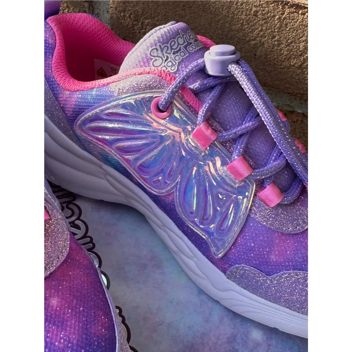 Skechers shoes - Skechers Magical Collection Wing Brites - 303071L/LVPK - Purple, Pink, Silver 4