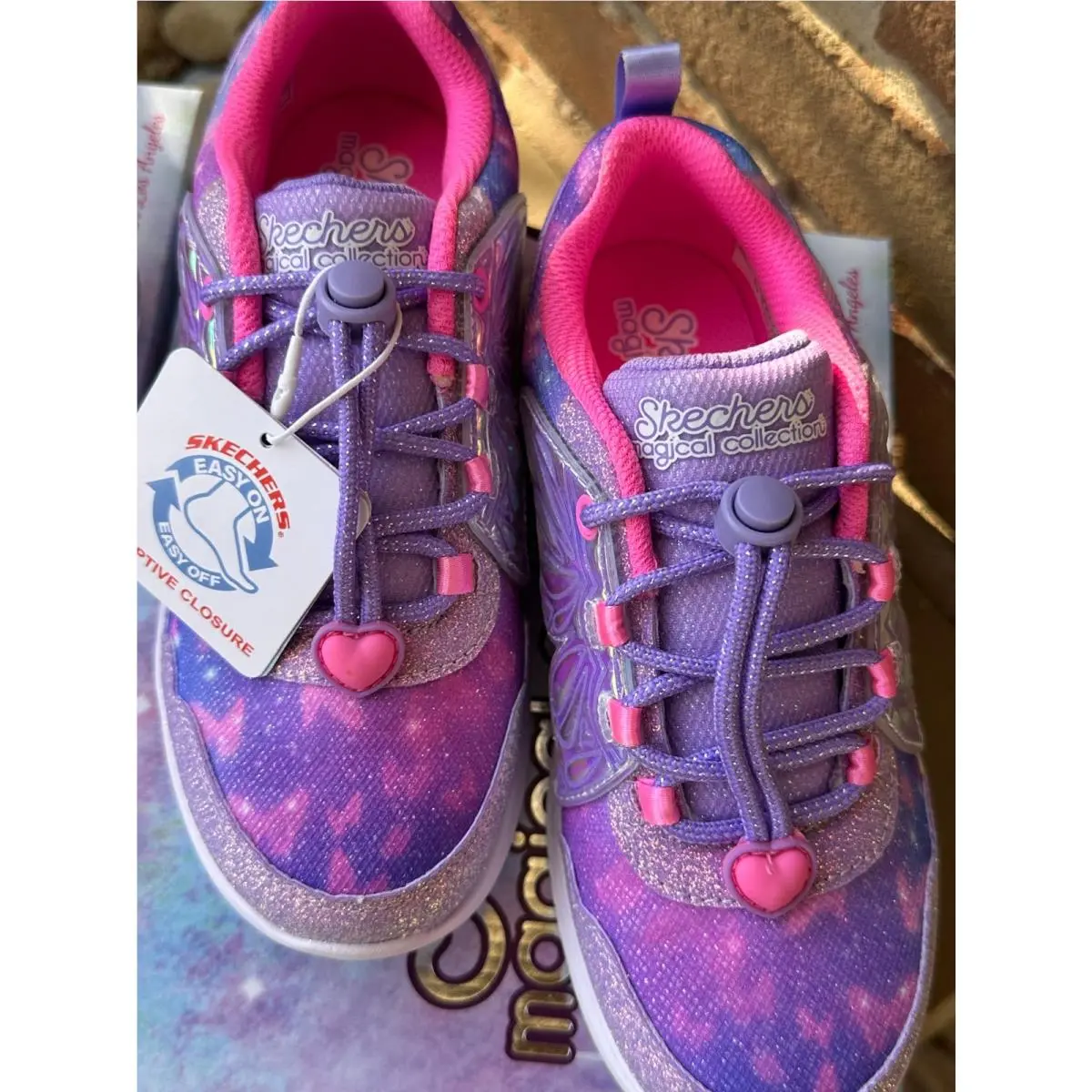 Skechers shoes - Skechers Magical Collection Wing Brites - 303071L/LVPK - Purple, Pink, Silver 6