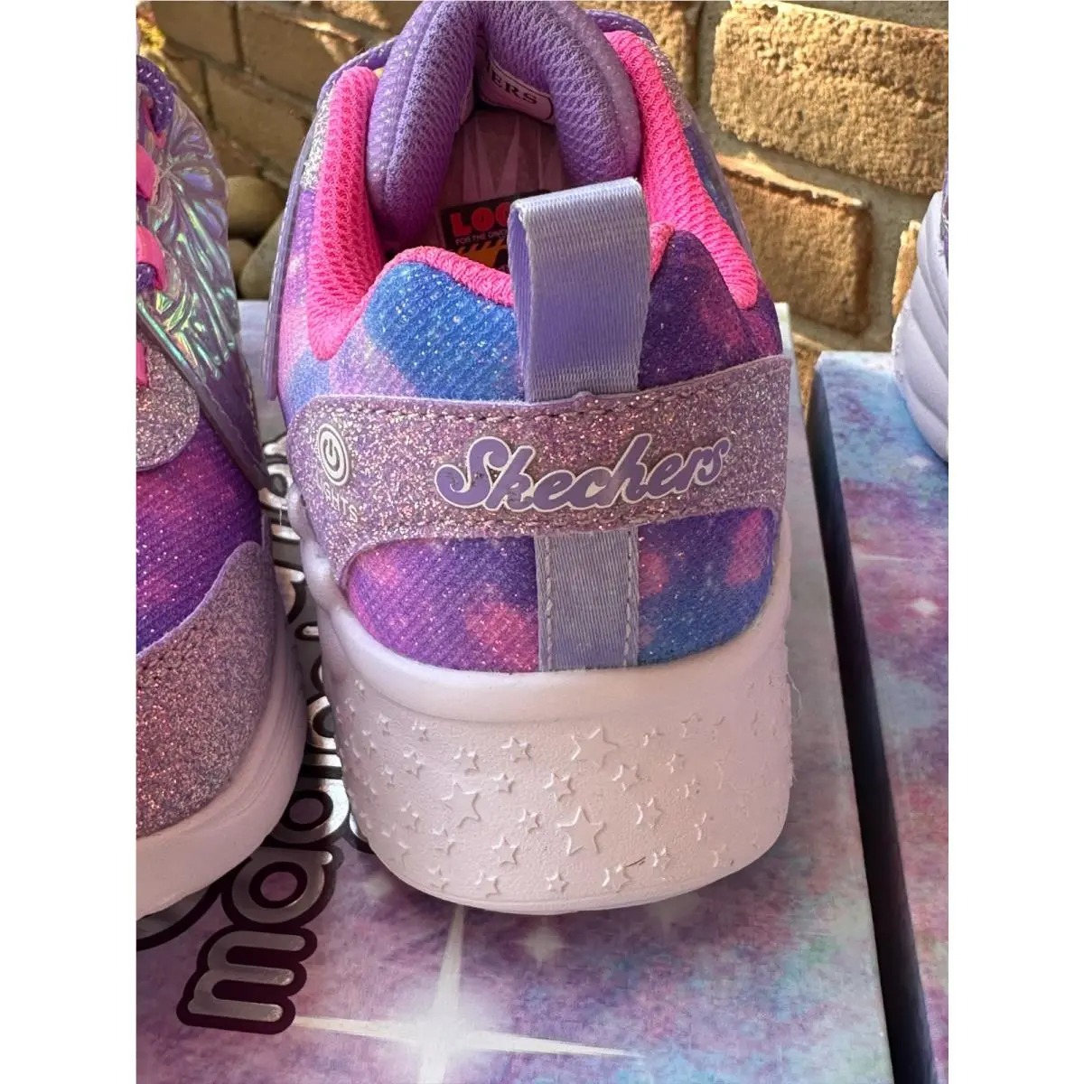 Skechers shoes - Skechers Magical Collection Wing Brites - 303071L/LVPK - Purple, Pink, Silver 7